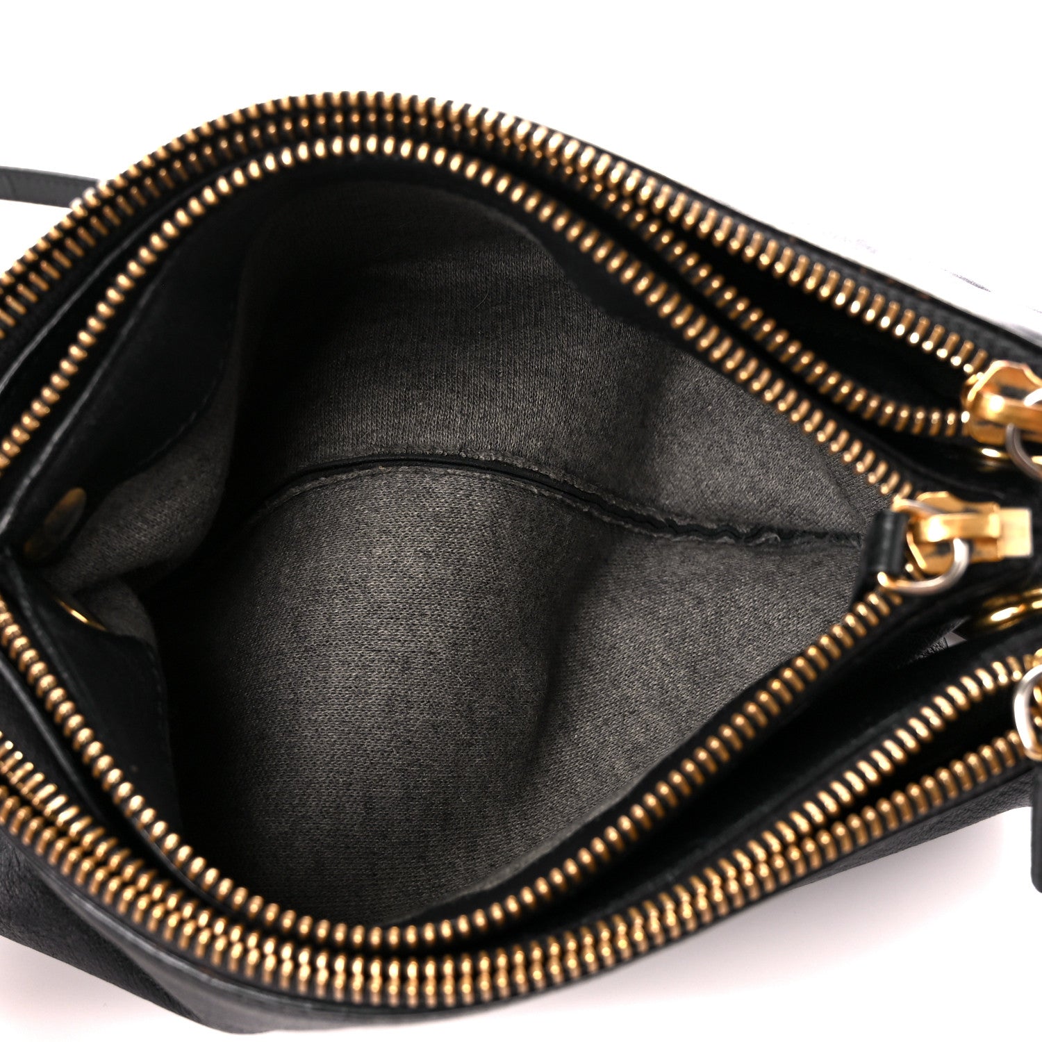 Celine Lambskin Small Trio Crossbody Bag Black 6 of 12