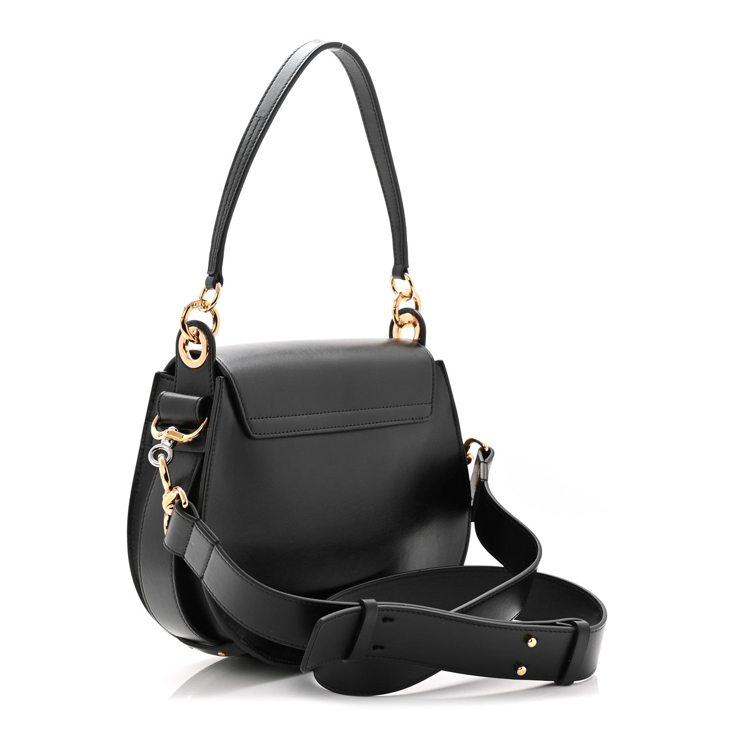 Chloe Calfskin Large Tess Bag Black 5 of 19