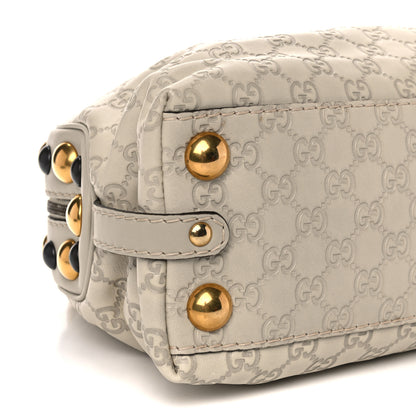 Gucci Guccissima Medium Babouska Dome Satchel Ivory 9 of 12