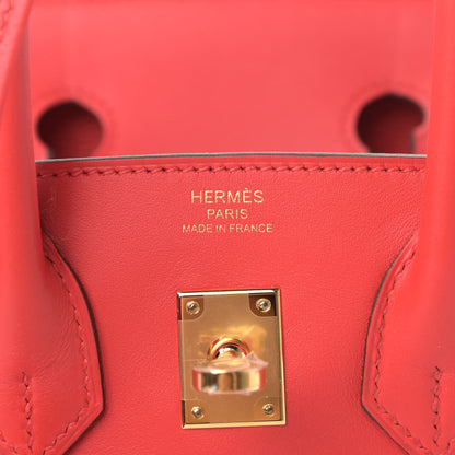 Hermes Veau Jonathan Birkin 25 Rouge De Coeur 5 of 9