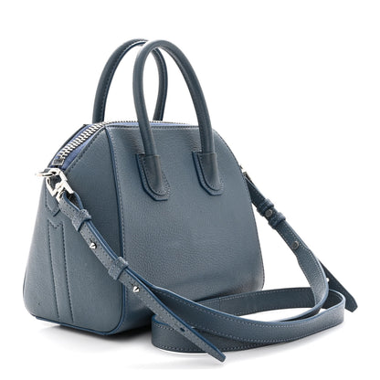 Givenchy Sugar Goatskin Mini Antigona Oil Blue 3 of 11