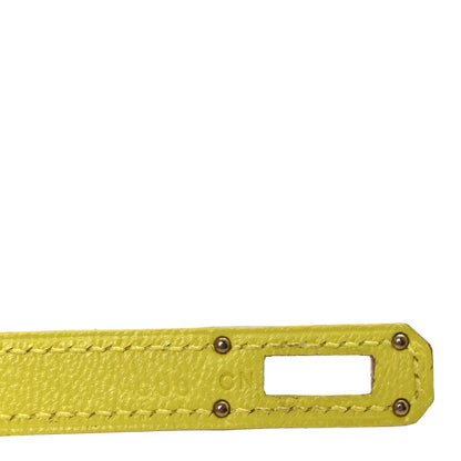 Hermes Chevre Mysore Medium Kelly Wallet Lime 7 of 7
