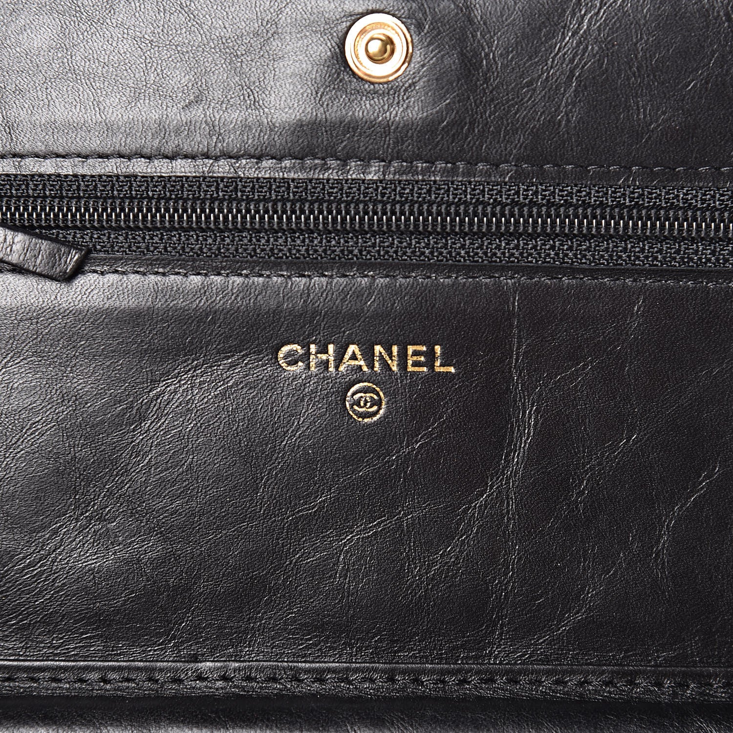 Chanel Aged Calfskin Quilted Reissue Wallet On Chain WOC Black 6 of 12