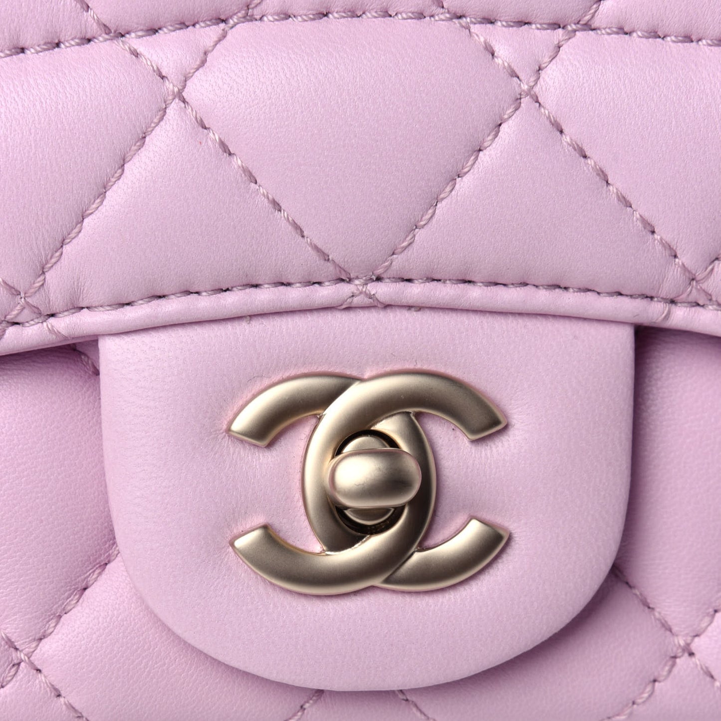Lambskin Quilted Mini Mademoiselle Chic Flap Pink