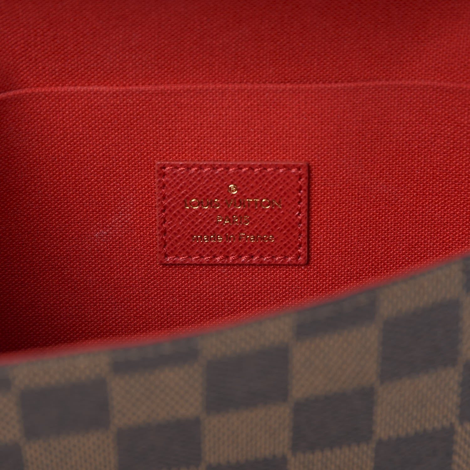 Louis Vuitton Damier Ebene Pochette Felicie Chain Wallet 7 of 10