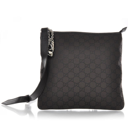 Gucci Nylon Monogram Jolicoeur Charms Messenger Brown 1 of 9
