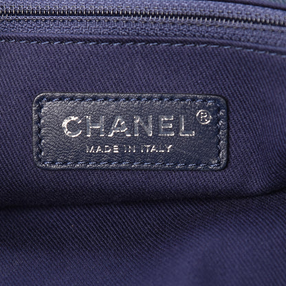 Chanel Canvas Sequin Large Deauville Backpack Navy 6 of 10