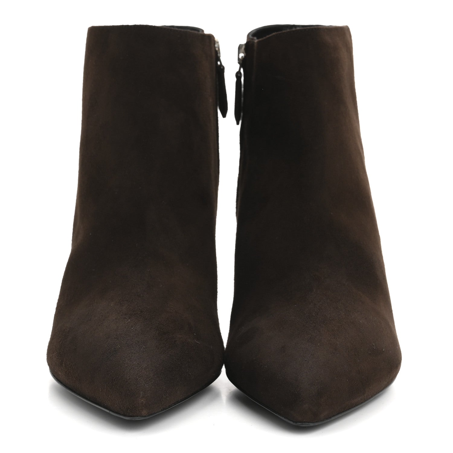 Prada Suede Stiletto Ankle Boots 38 Black 40 Brown 3 of 8