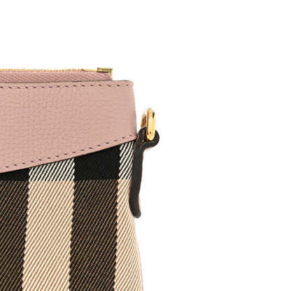 Burberry House Check Derby Peyton Crossbody Clutch Bag Pale Orchid 14 of 15