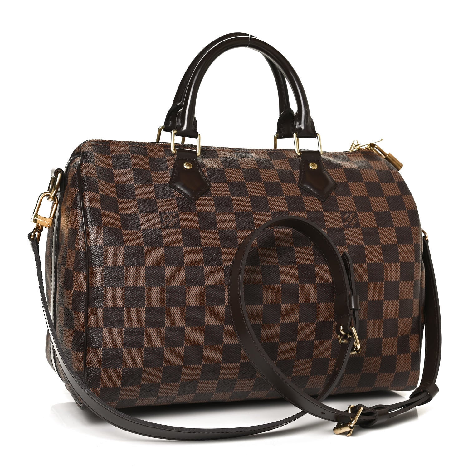 Louis Vuitton Damier Ebene Speedy Bandouliere 30 3 of 12