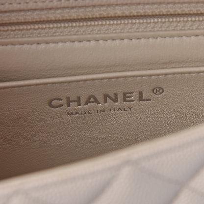 Chanel Caviar Quilted Mini Rectangular Flap Light Beige 6 of 11