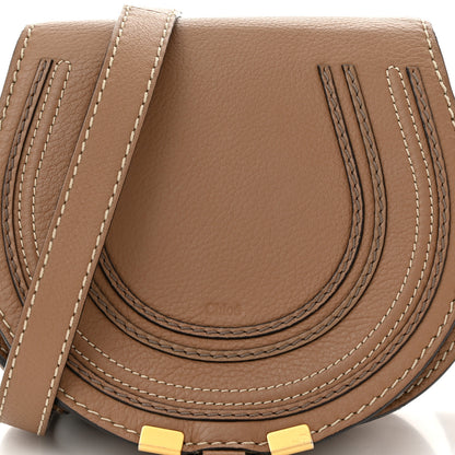 Chloe Grained Calfskin Small Marcie Saddle Bag Nut 9 of 12