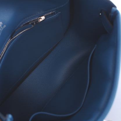 Hermes Veau Swift Mini Sac Berline Bleu Thalassa 9 of 10