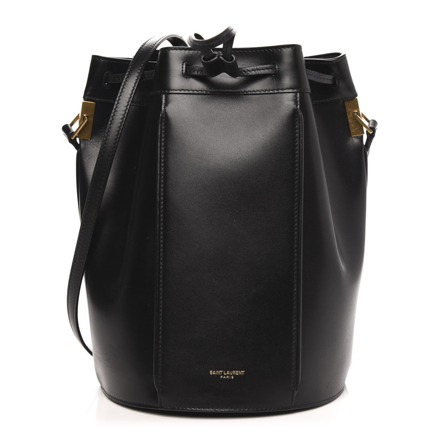 Saint Laurent Smooth Calfskin Medium Talitha Bucket Bag Black 1 of 10
