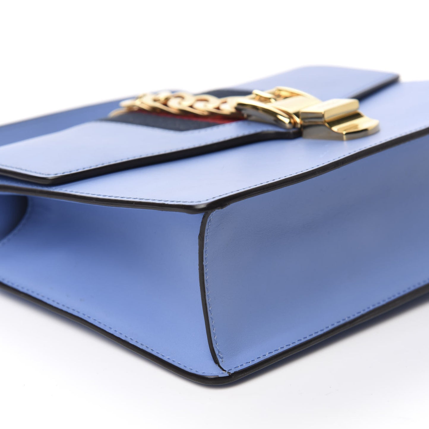 Calfskin Small Sylvie Shoulder Bag Clear Sky Blue