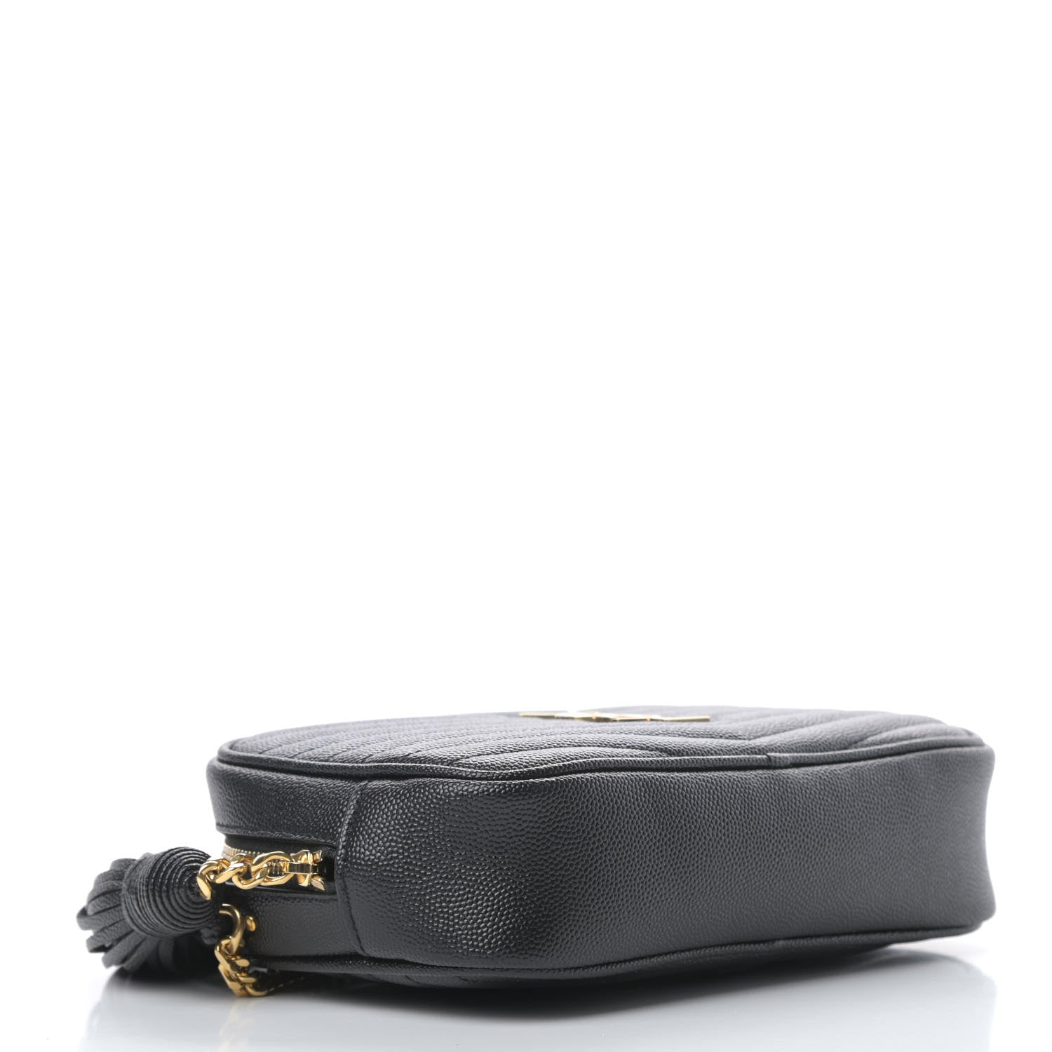 Saint Laurent Grain De Poudre Matelasse Monogram Mini Lou Camera Bag Black 4 of 10