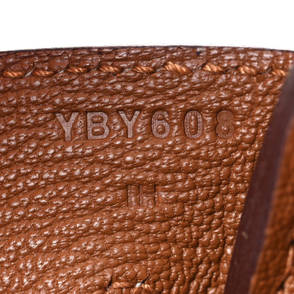 Hermes Togo Bi Color Horseshoe Birkin 35 Jaune Ambre Gold 26 of 34