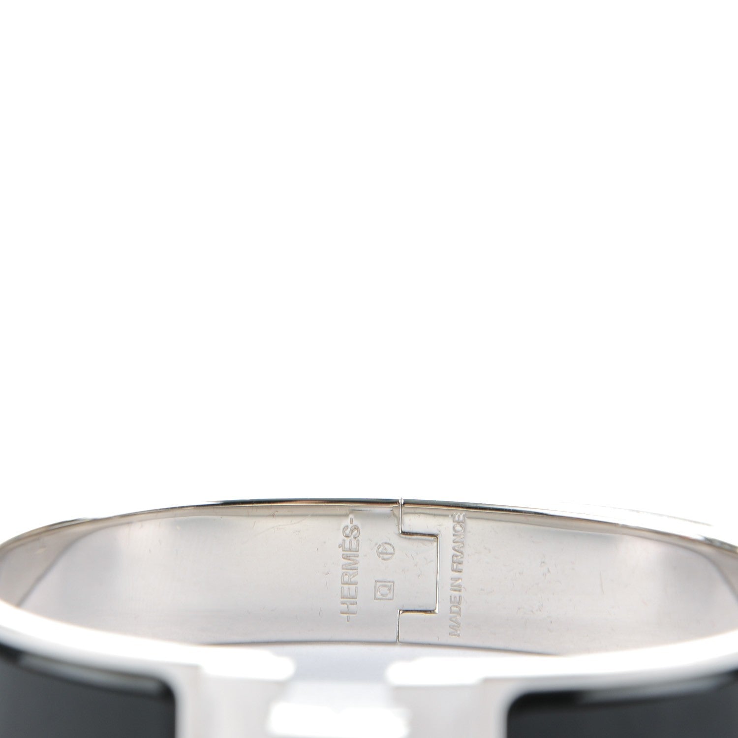 Hermes Enamel Narrow Clic Clac H Bracelet GM Black 3 of 5