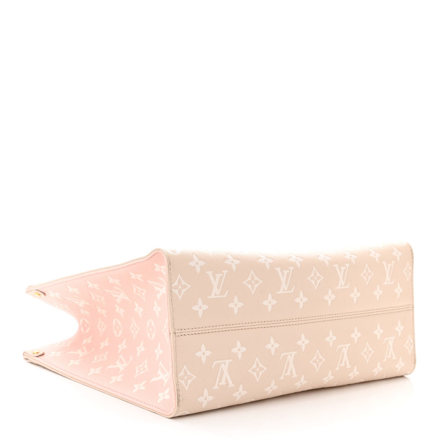 Louis Vuitton Empreinte Monogram Spring In The City Onthego MM Beige Pink Yellow 4 of 11