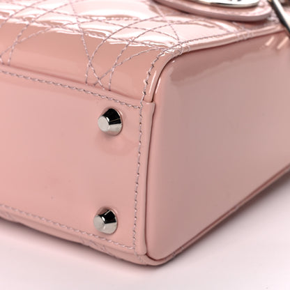 Christian Dior Patent Cannage Mini Lady Dior Pale Pink 9 of 9