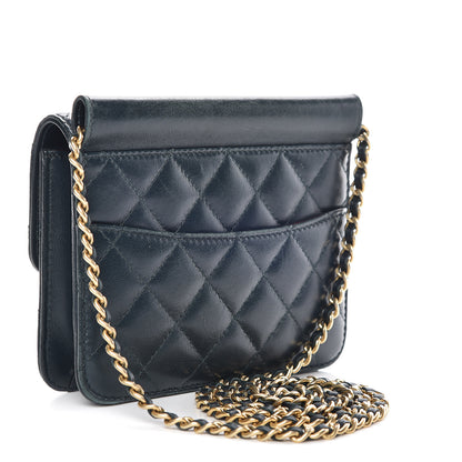 Chanel Lambskin Quilted Mini Crossing Times Flap Green 3 of 20