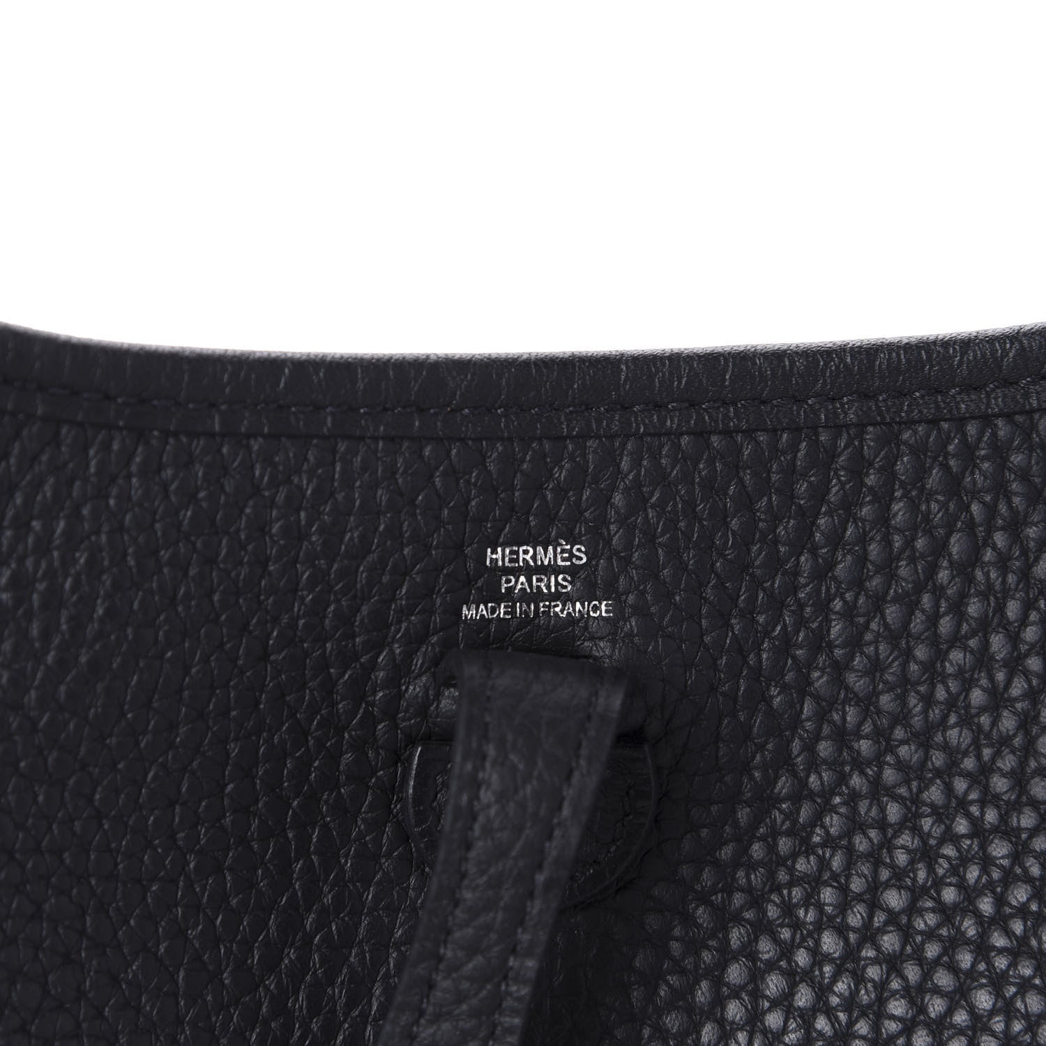 Hermes Taurillon Clemence Evelyne TPM Black 8 of 10