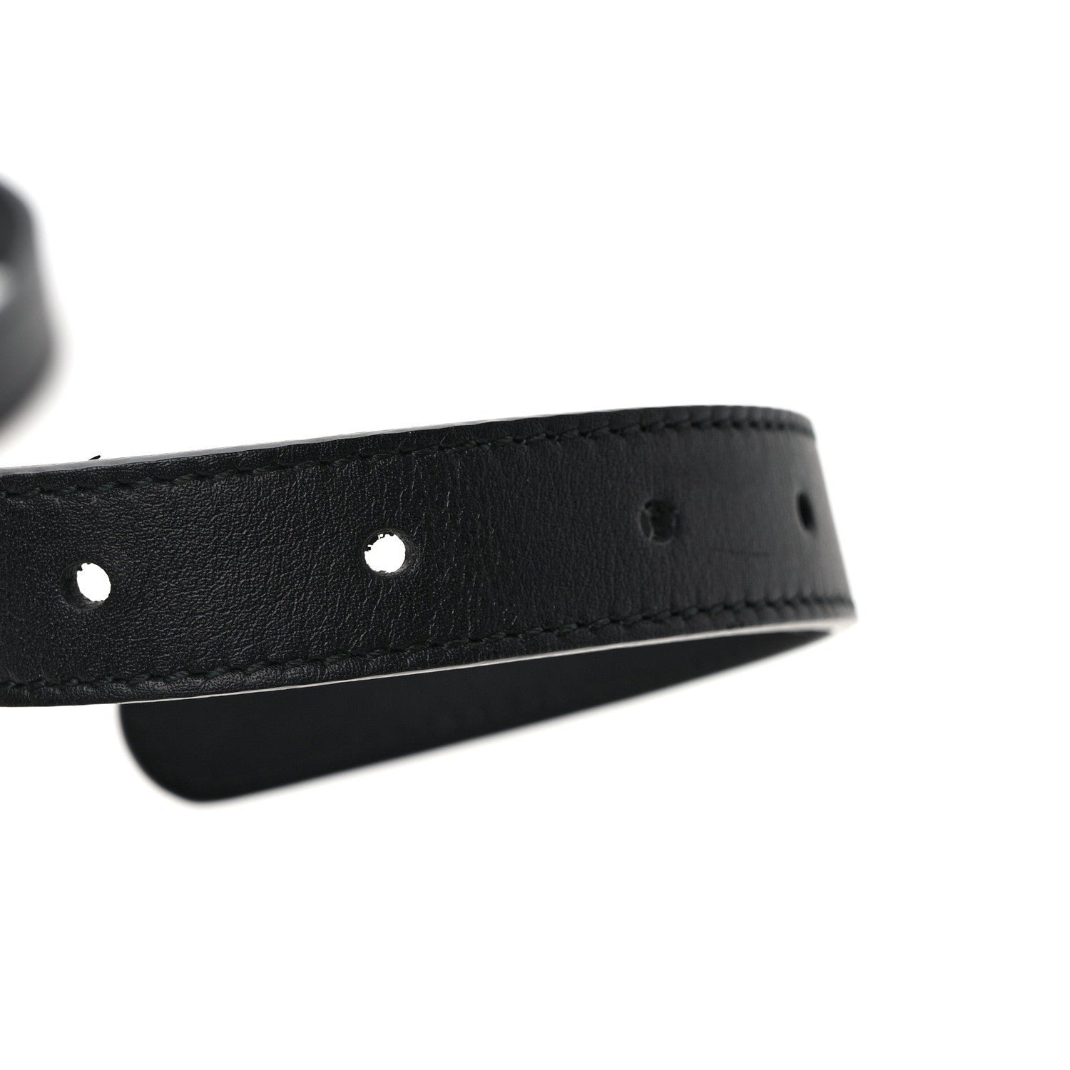 Gucci Calfskin Queen Margaret Bee Belt 80 32 Black 4 of 4