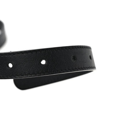 Gucci Calfskin Queen Margaret Bee Belt 80 32 Black 4 of 4