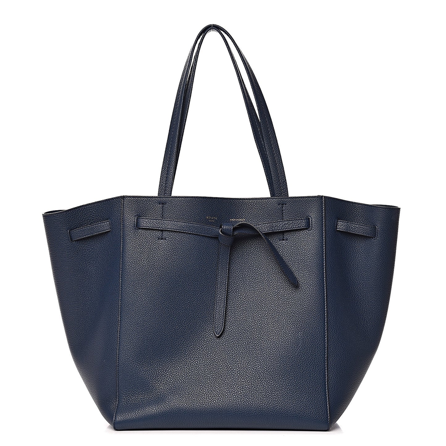 Soft Grained Calfskin Small Belt Cabas Phantom Abyss Blue