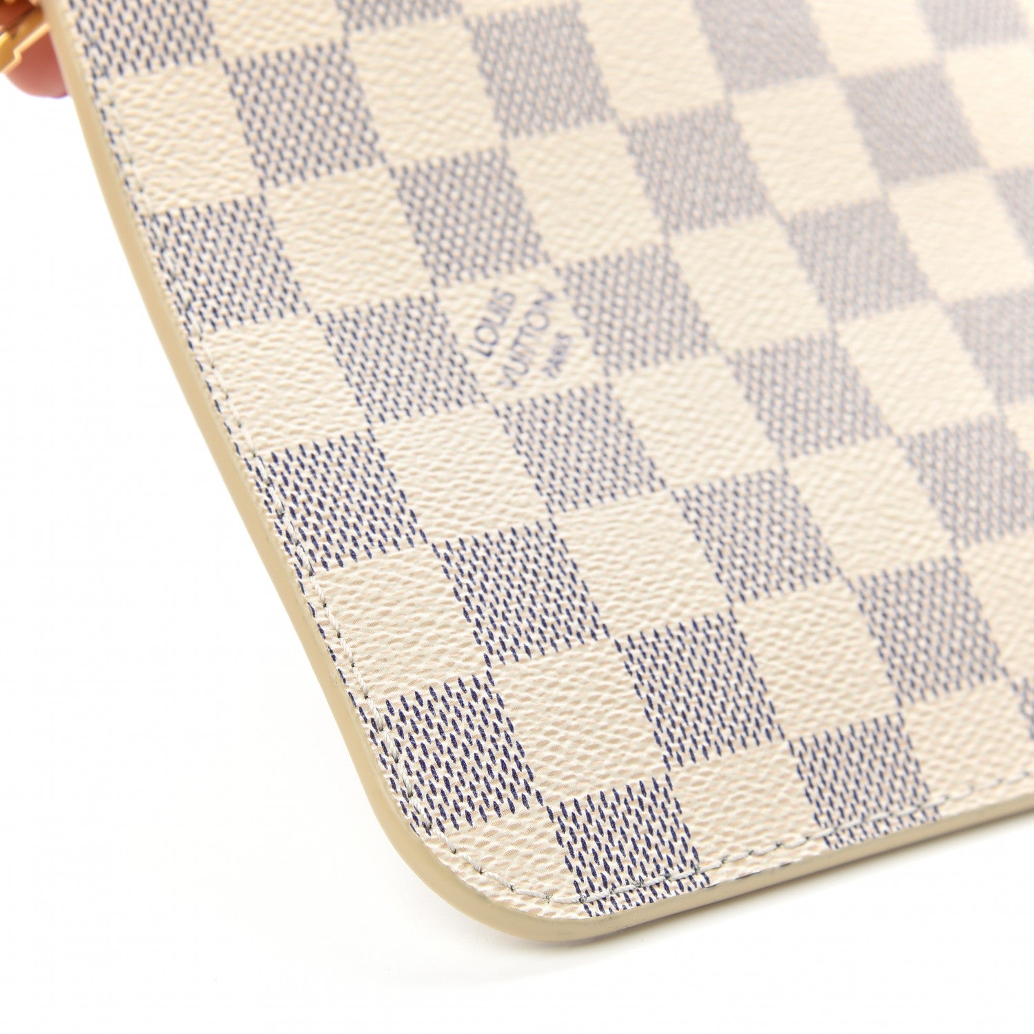 Louis Vuitton Damier Azur Neverfull MM GM Pochette Rose Ballerine 9 of 10