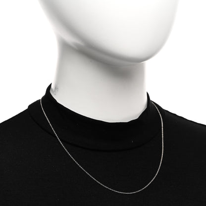 Tiffany 18K White Gold Chain Necklace 18" 2 of 4