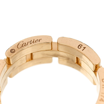 Cartier 18K Yellow Gold Diamond Maillon Panthere 3 Half Rows Paved Ring 61 9.5 4 of 6