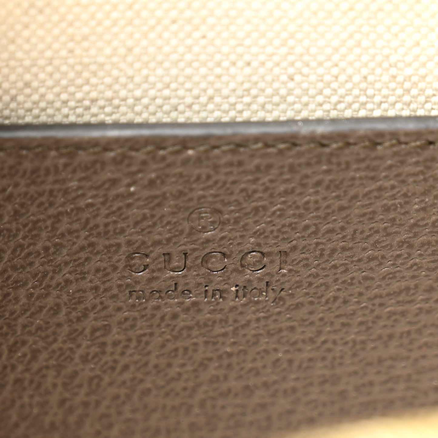 GG Supreme Monogram Textured Dollar Calfskin Web Mini Ophidia Top Handle Bag Beige Ebony New Acero