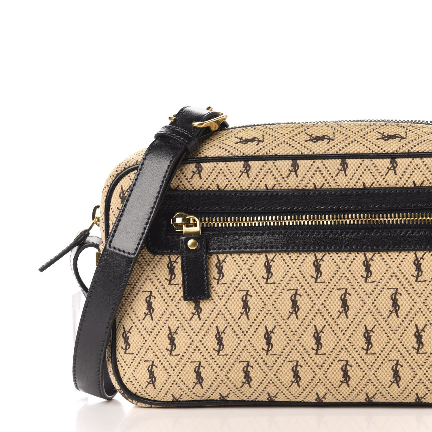 Saint Laurent Canvas Monogram All Over Camera Bag Beige 10 of 10