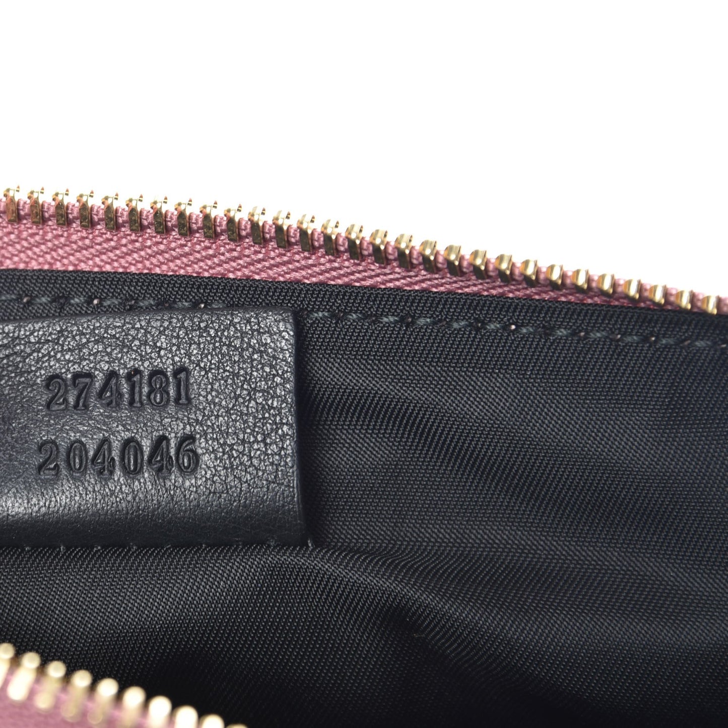 Metallic Crackled Calfskin Wristlet Salmone