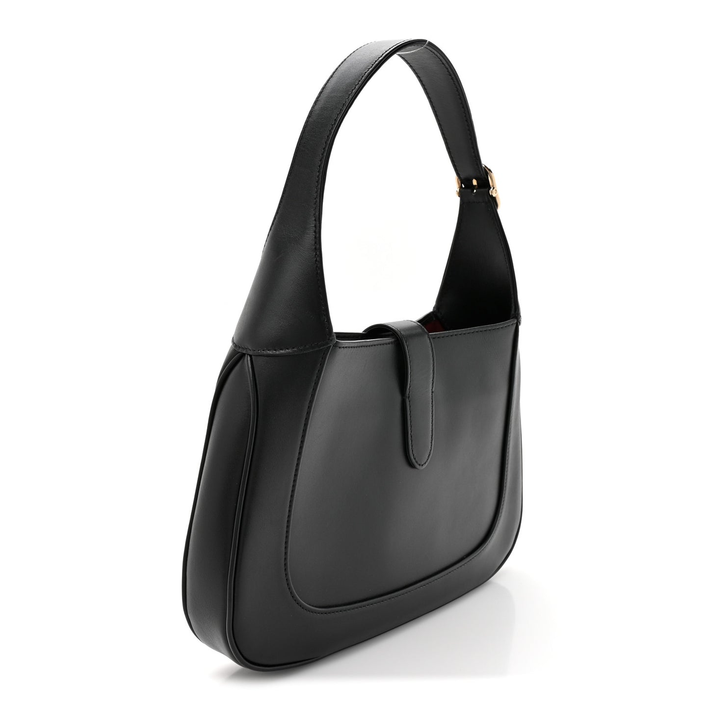 Calfskin Small Jackie Shoulder Bag Black