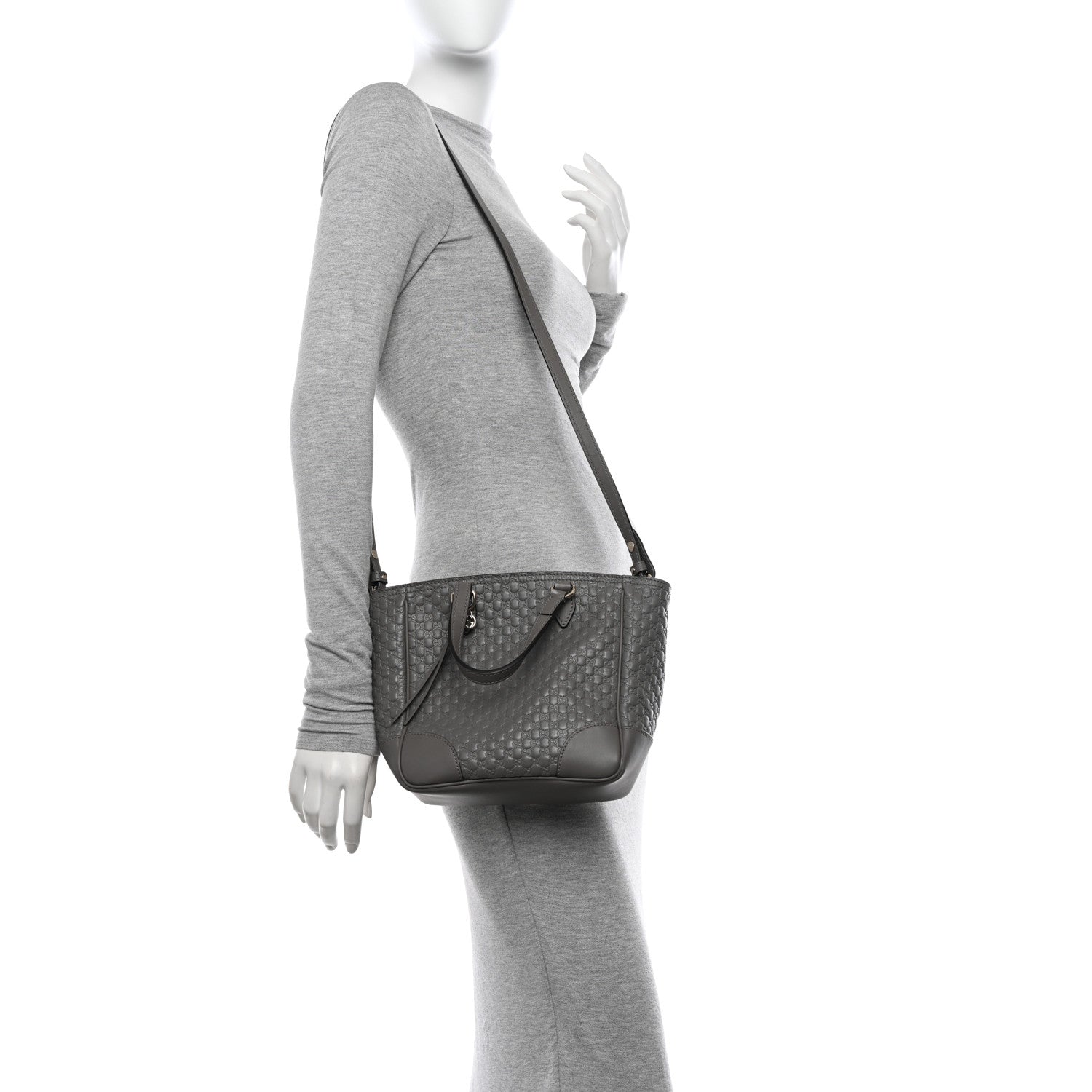 Gucci Microguccissima Small Bree Tote Graphite 2 of 11