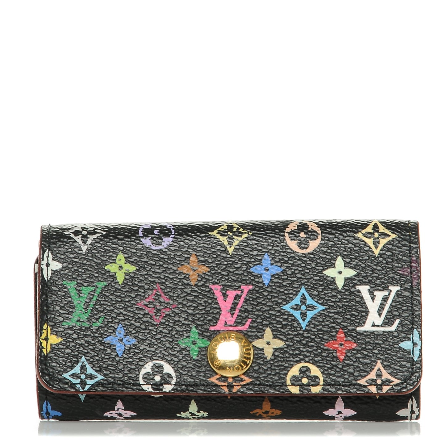 Monogram Multicolor Multicles 4 Key Holder Black