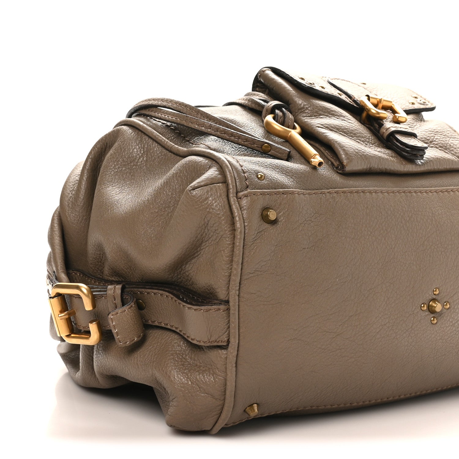 Chloe Calfskin Paddington Front Pocket Tote Souris 8 of 9