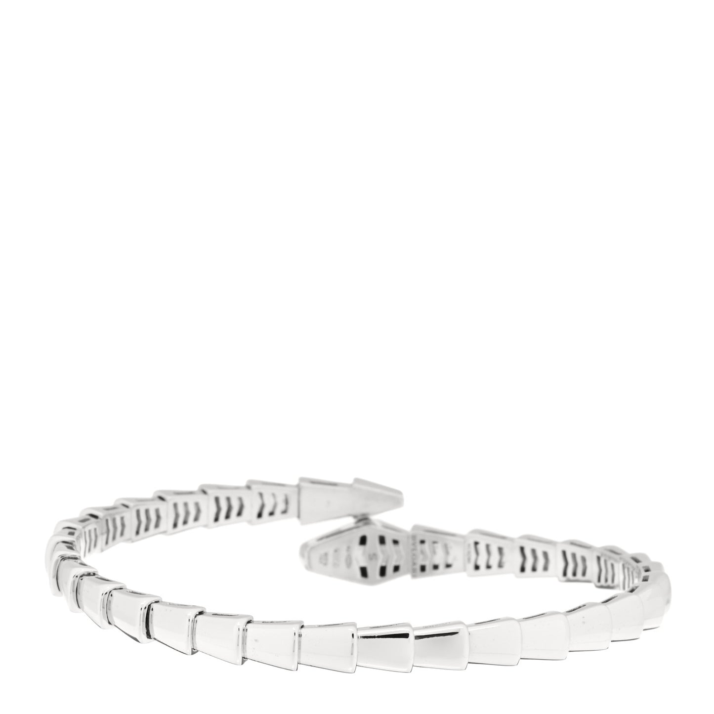 18K White Gold Serpenti Viper Bracelet S