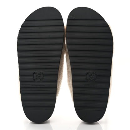 Louis Vuitton Shearling Paseo Flat Comfort Mule 37.5 Brown 5 of 9