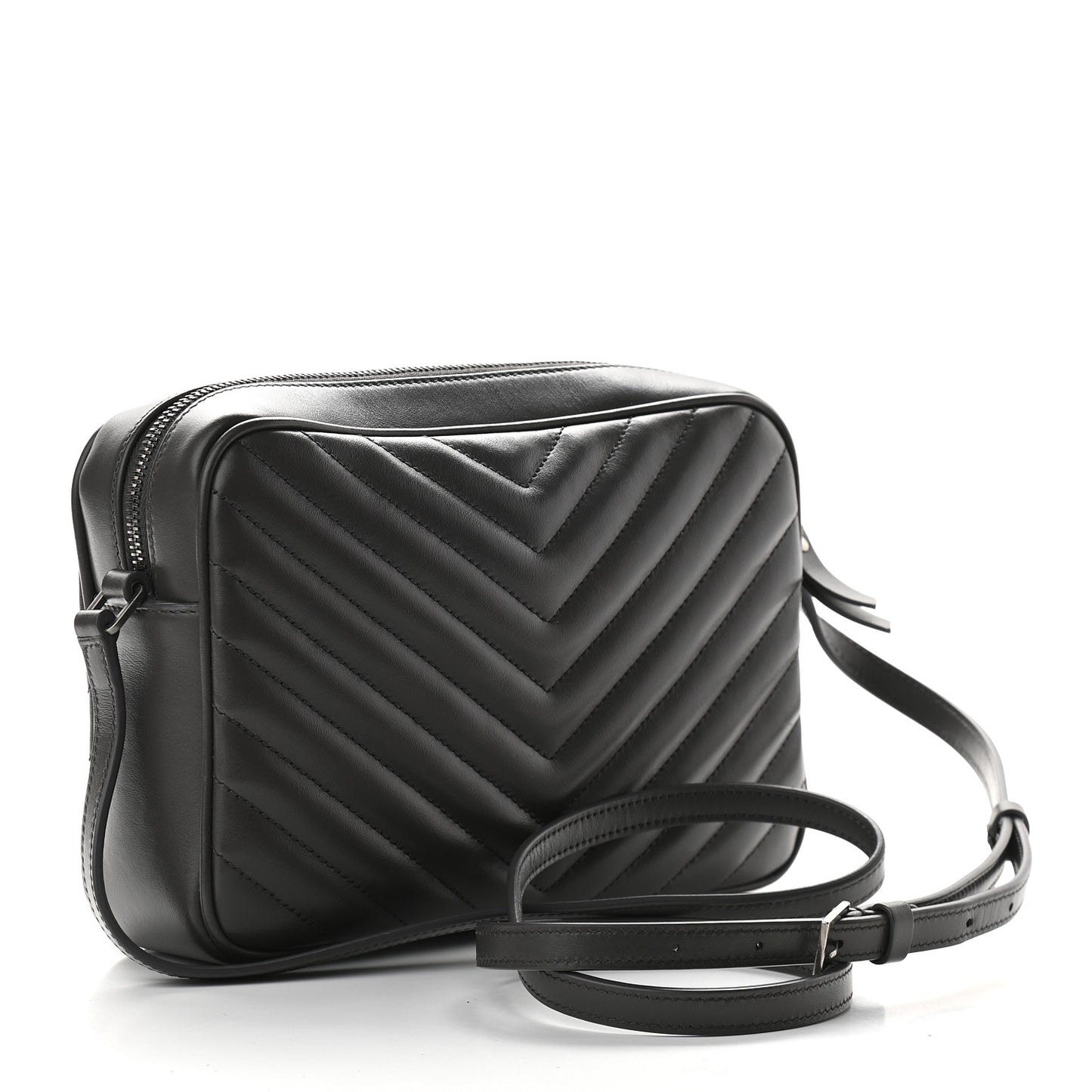 Calfskin Matelasse Monogram Lou Camera Bag Asphalt