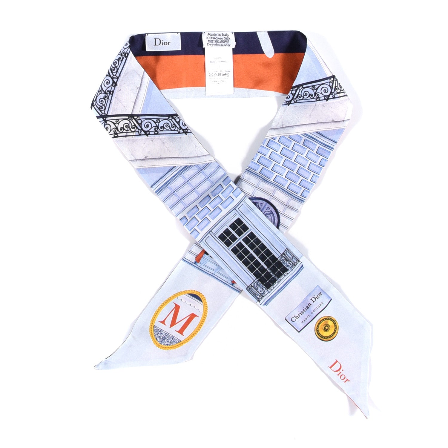 Christian Dior Silk ABCDior M Mitzah Scarf 1 of 2