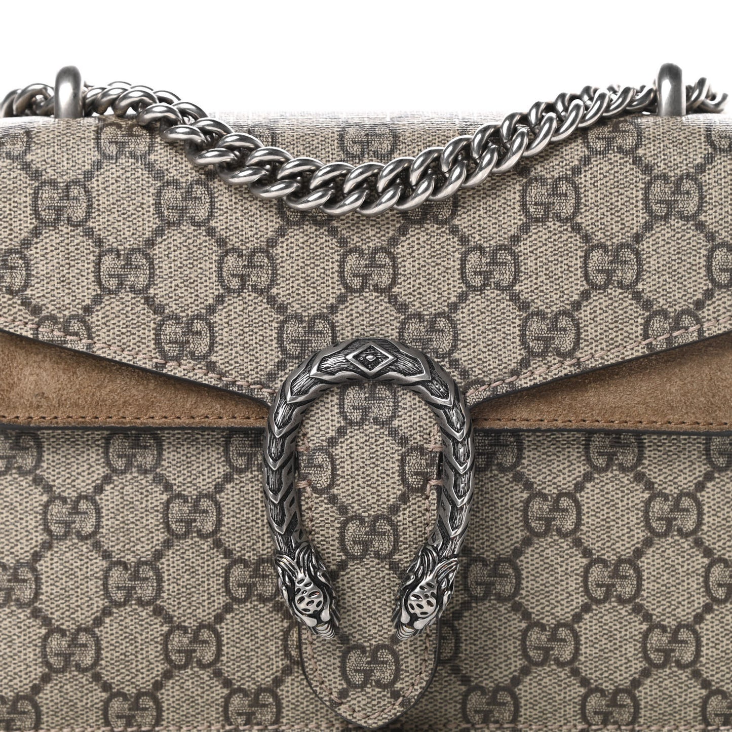 GG Supreme Monogram Mini Dionysus Shoulder Bag Taupe