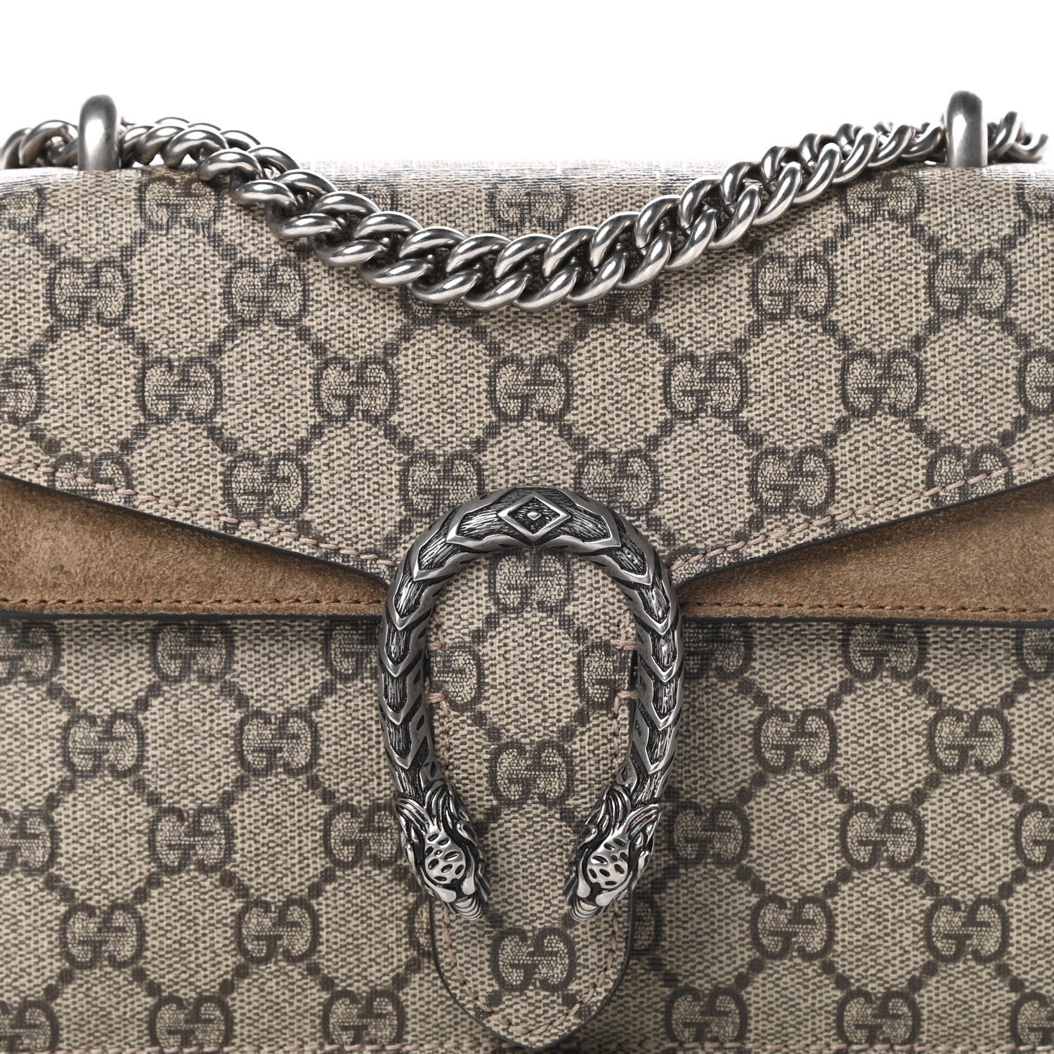 Gucci GG Supreme Monogram Mini Dionysus Shoulder Bag Taupe 8 of 13