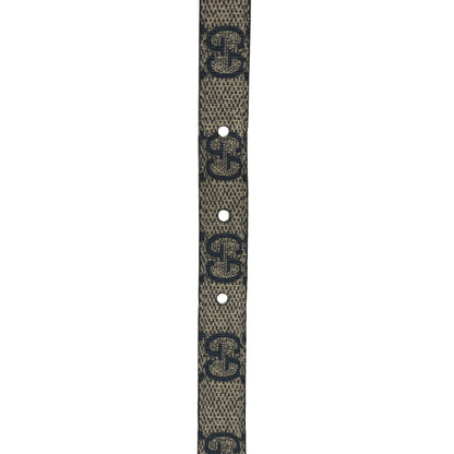Gucci GG Supreme Monogram Jackie 1961 15mm Belt 80 32 Beige Blue 3 of 4