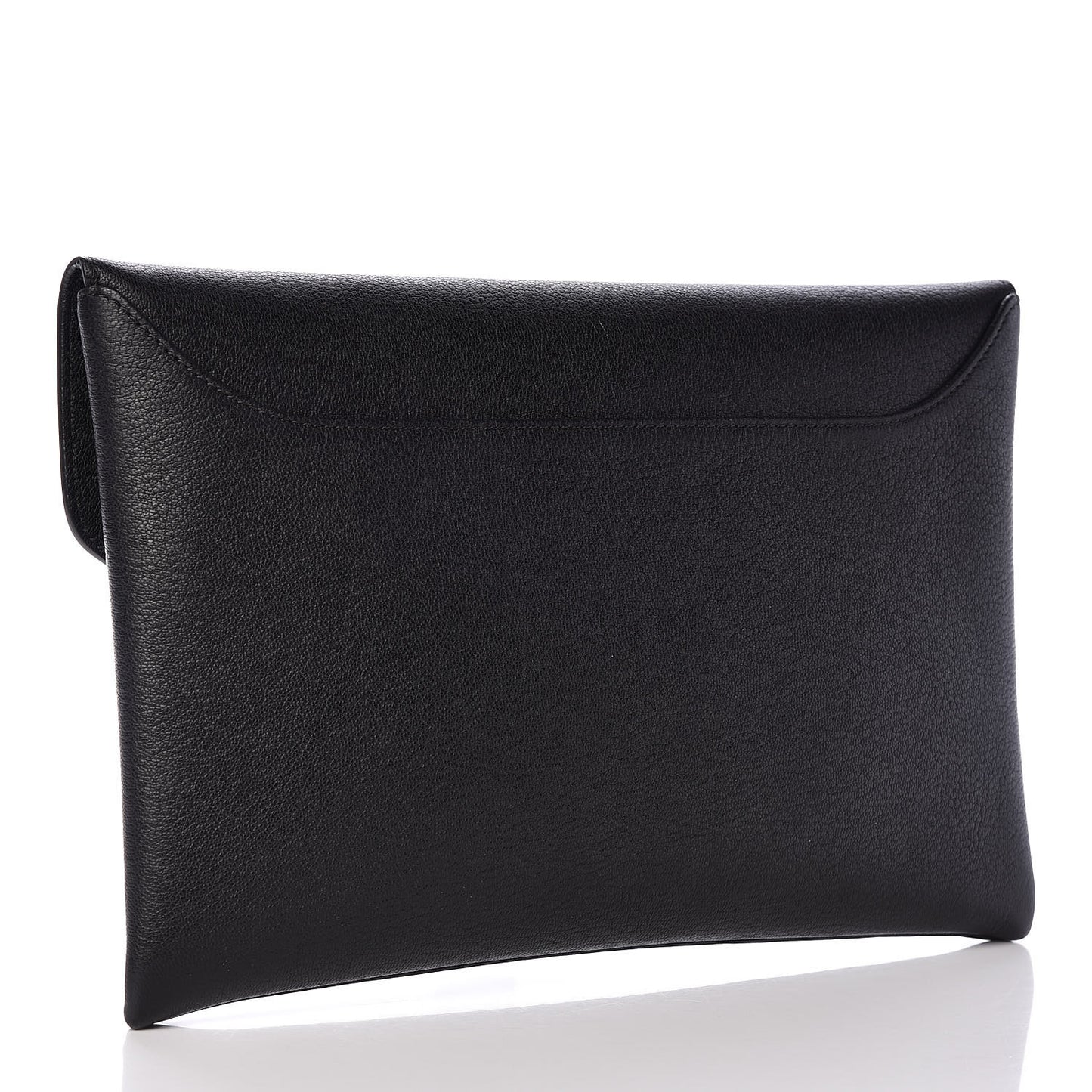 Sugar Goatskin Medium Antigona Envelope Clutch Black