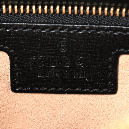 Gucci Textured Calfskin Small Horsebit 1955 Shoulder Bag Black 5 of 10