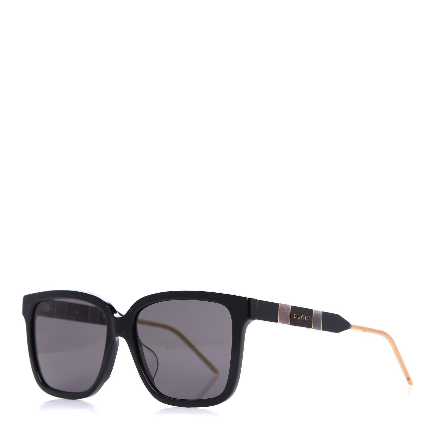Gucci Acetate Square Sunglasses GG0599SA Black Tortoiseshell Pearlescent 1 of 10