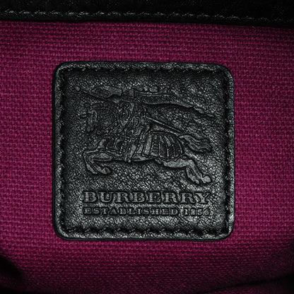 Burberry Black Check Larkin Hobo Black 6 of 8